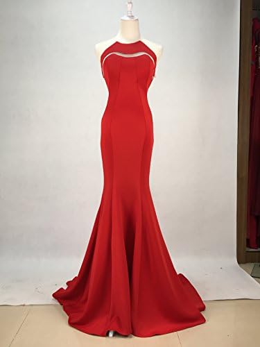 Gypsophila Women Fishtail Evening Dress Prom Gown 2016 (4, Red)