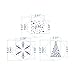 Art Kitchenware 6pcs/Set Merry Christmas Celebration Stencil Set for Cookies Plastic Fondant Decoration Cupcake Stencil ST-923S