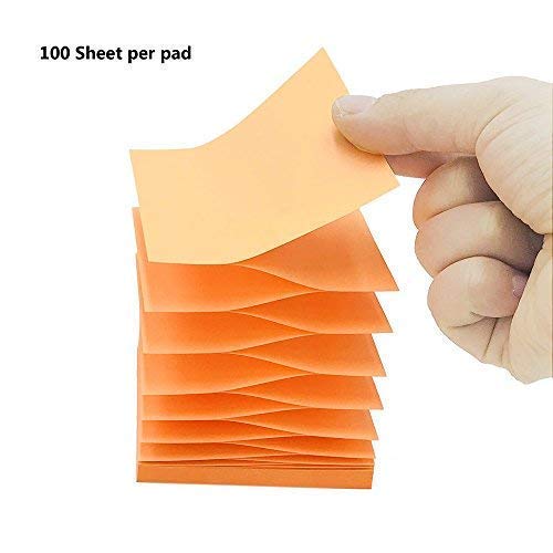 Pop Up Sticky Notes Self Stick Notes Assorted Colors 3x3 inch 100Sheets/Pad 6 Pads/Pack 600 Sheets Total Individual Package (Assorted Colors) - Thumbnail 2