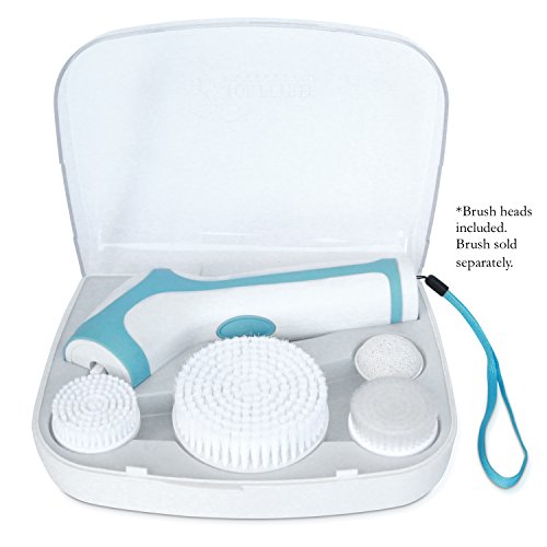 Travel Case for the Skin Cleansing System Facial Brush & Body Care Kit for Women & Men. Includes 4 replacement heads - Large Body Brush, Soft Face Brush, Regular Face Brush and Pumice Stone. (Travel Case)