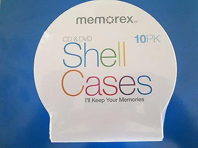 MEMOREX C-Shell Cases Clear 10PK
