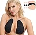 Jaluxe Womens Bras -3 Pairs of Adhesive Bra (2 Nude Breast Tape Lift+ 1 Black Bra Tape) Breathable Cotton Breast Lift Tape fits B-D Breast Cups