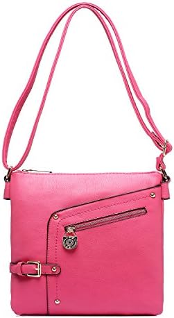 Crossbody Bag ~Crossbody Purse ~ Multiple Pocket Crossbody Bag ~ Crossbody Purse with Adjustable Shoulder Strap ~ Crossbody Bag for Woman ~ Zip-top Closure Crossbody Purse ~ Crossbody Bag(plum)