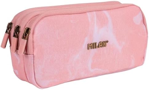 ® Estuche portatodo 3 Cremalleras Serie Lava, Rosa