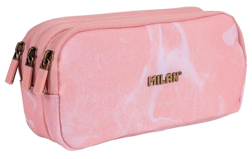 ® Estuche portatodo 3 Cremalleras Serie Lava, Rosa