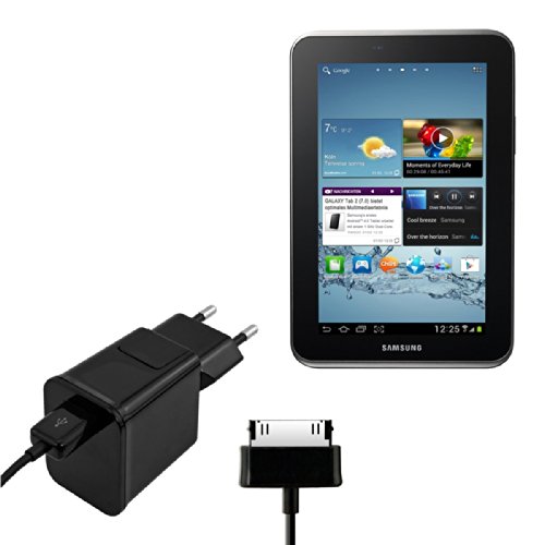kwmobileÂ® Charger kit with PSU and data cable for Samsung Galaxy Tab 2 7.0 P3110 / P3100 / P3113 - Black 2000mA
