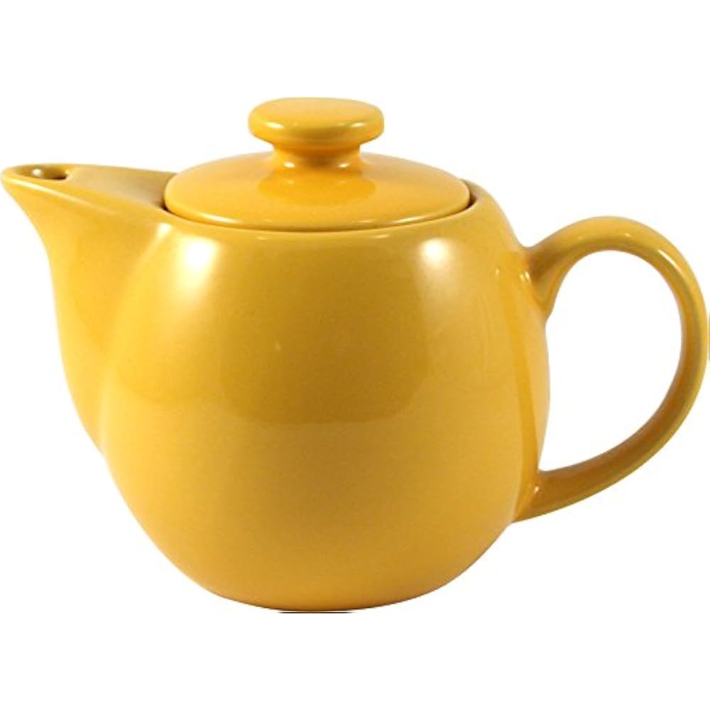 OmniWare Teapots & Coffee Servers Teaz Cafe Yellow Stoneware With & eBay