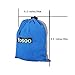 Yosoo(TM) Double Hammock - Lightweight Indoor and Outdoor Nylon Parachute Hammocks for Camping, Backpacking & Travel. Tree Ropes Included (blue & gray)