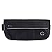Travel Money Belt Black Waist Bag With 4pcs RFID Sleeves (Max Waist: 68 inches)