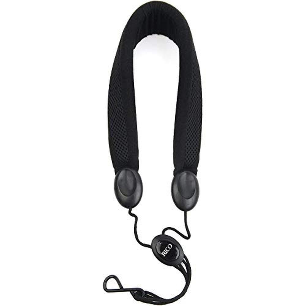 Rico D'Addairo Padded Sax Strap – Saxophone Strap - Soprano/Alto, Metal Hook