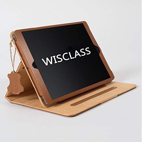 iPad Air 2 (6th Generation) Smart Four-Fold Case Cover By PUPiL of Cambridge, England Handmade Genuine Leather (Coal - Black)