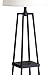 Catalina Lighting 21405-000 Modern Etagere Floor Lamp with Shelves, Standing Lamp, Living Room Lamp with Shelving, LED Bulb NOT Included, 58