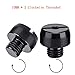 kemimoto 2Pcs M10 x 1.25 Mirror Hole Plugs Screws Fit for Honda Suzuki Kawasaki BMW Ducati Aprilia Triumph Universal Motorcycle Motorbikes Aluminum Alloy CNC Mirrors Hole Covers Caps