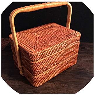 Tea Box Organizer Designs Tea Box tin Home Storage Organization Toy Box Picnic Storage Baskets Boxes organizadores Food Storage,S
