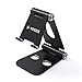 Portable Foldable Phone Holder Stand - Yotece (2017 New Design) Plastic Cell Phone Stand, Tablet Stand, Heavy-Duty, Dual Multi-Angle Adjustable for iPhone, iPad, Tablets, Macbook, Laptops, Black