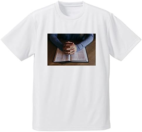 Amazon 本 開いた本 組んだ手 フォトプリントtシャツ オリジナルプリント 通販
