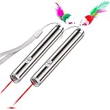 Cat Chaser Toys Cat Pointer for Training and Fun 2 in 1 Function Pet Cat Catch LED Red Light Pointer and Flashlight (2 packs ) by KeVis