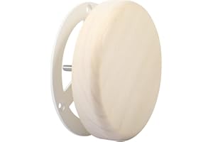 Vindar Sauna Room Air Vent 3.58" Round Aspen Wooden Sauna Adjustable Exhaust Air Ventilation for Barrel Sauna, Sauna Room, Steam Room Exhaust Ventilation