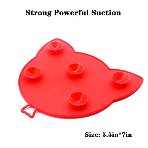 2 Large Packs of Silicone Brush Cleaning Mat, Oyrlize Soft Silicone Cosmetic Makeup Brush Cleaner Pad Portable Washing Tool with Strongest Suction Cup