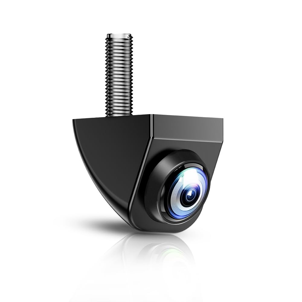 Unifizz CAM7 Backup/Front View Camera, 180° Super Wide Angle Reverse Camera and 1080P HD Fisheye Calibration Rear View Camera, IP69K Universal Back up Camera for Cars,SUV,Truck,Camper