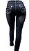 Jack David Women's Plus Size Stretch Black/Blue mid Rise Denim Jeans Pants Skinny Leg