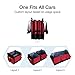 FLAGPOWER Car Trunk Organizer, Collapsible Grocery Storage Container with 3 Compartments for SUV Truck Auto Vehicle Car Auto Minivan