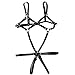 NewMaxer Female Halter Open Crotch Teddy Bondage Harness
