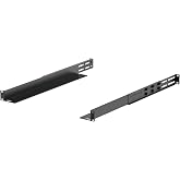 Tecmojo 1U Universal Rack Mount Rails,4-Post Server Rack Shelf Rail with 20.9"-32" Adjustable Depth Fit for Non-Rack Mountable Server/Networking/AV/IT Equipment
