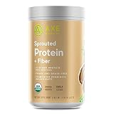 Organic Sprouted Protein + Fiber from Axe Organics - by Dr. Axe with 15 Grams of Protein Per Serving