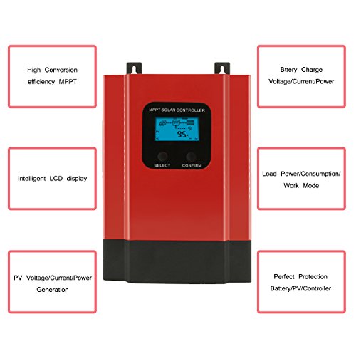 image for PowMr 60amp MPPT Solar Charge Controller 48V/36V/24V/12V for off-grid 