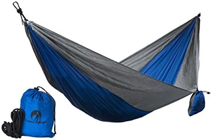 Outdoor Lifestyle Camping Hammock "Hanging High And Dry" Portable Outdoor Camping Hammock, Nylon Parachute Fabric With Ropes, Ultralight And Durable!