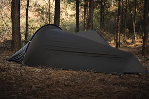 TOMOUNT Bivy Nylon Tent Ultralight 1 Person Waterproof Bivy Bag Small Pack Size Trekking Tent One-man Tent for Trekking, Camping, Outdoor, Climbing with Backpack