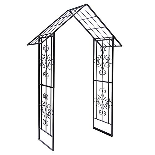 HLMBQ Metall Rosenbogen Torbogen Rankgitter Rosenhilfe Gartenbogen Rankbogen Garten Decoration und Verzierung Kletterer… – Bild 3