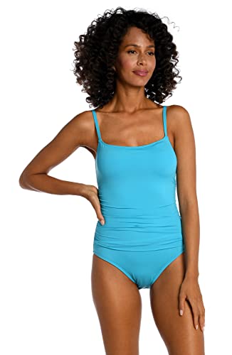 La Blanca Island Goddess Lingerie One Piece Swimsuit Costume Intero, Blu, 42 Donna