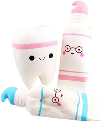 Cute Toothpaste Stress Reliever Toy,Victorcn Squishy Squeeze Stress Reliever Cartoon Scented Slow Rising Toy