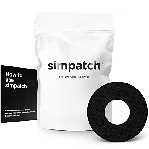 SIMPATCH Adhesive Patch for Freestyle Libre - Pack of 30 - Multiple Colors Available (Black)