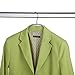 MAWA by Reston Lloyd Silhouette Series Non-Slip Coated Steel Clothes Hanger for Shirts and Dresses, Style 41/F, Set of 10, Black