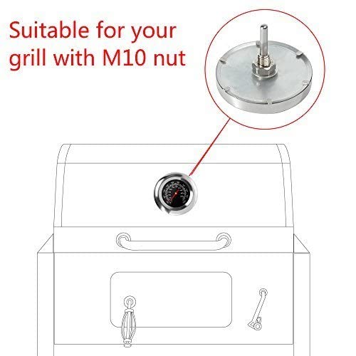 GasSaf 3" BBQ Temperature Gauge Thermometer Replacement for Master