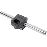 Scotty 287 Round Rail Mount Adapter 7/8", Black | Works With All Scotty Post Mount Rod Holders