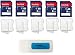 SanDisk Class 4 (5 Pack Bundle) Flash Memory Card SDSDB-008G-B35 Retail - with (5) SD Plastic Jewel Cases and (1) Everything But Stromboli (tm) Combo SD/TF Card Reader primary