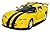5" Dodge Viper GTR-S 1:36 Scale (Yellow/Black Stripes)