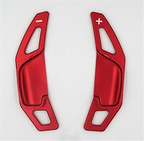 Ushopkins Steering Wheel Aluminum Alloy Shift Plate For Toyota REIZ RAV4 Camry Carol ZELAS Red