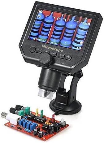 Microware Portable 600X 4.3 LCD Digital Microscope 8 LED 3.6MP VGA Electronic HD Video Microscopes PCB Repair Endoscope Camera Magnifier