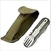TBoxBo 1pcs Stainless Steel 7 in 1 Fork Knife Spoon Bottle Opener Foldable Portable Stainless Steel Kitchen Utensil Set for Outdoor & Backpackingthumb 1