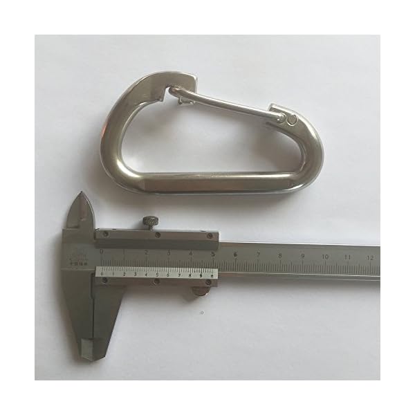 38-Stainless-Steel-316-Carabiner-Flat-Snap-Hook-with-Latch-Silver