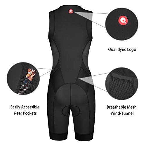image for qualidyne Triathlon Suits Trisuit Women Duathlon Running Swimming Cycl