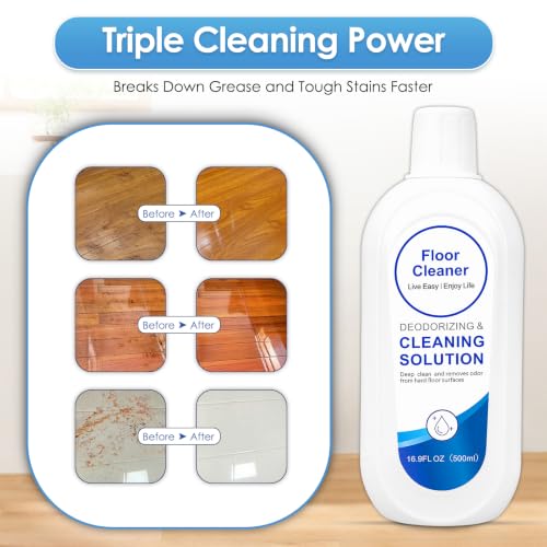 Floor Cleaning Solution for Tineco ONE S3, S5, S7, S9 Artist, Deep Cleaning for Hard Floors, Floor Cleaner for All Tineco Cordless Wet and Dry Vacuum Cleaners 500ml * 1