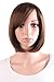 MapofBeauty 30 cm/12 Inch Synthetic Short Straight Bob Wig (Brown)