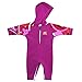 Nozone Kailua Sun Protective Hooded Baby Swimsuit in Fuchsia/Brandie, 18-24 Months
