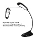 Superproducts LED Desk Lamp, Modern Stylish Dolphin Designed Portable Book Reading Light, LED Eye Table Lamp with Three Gear Touch Control Studying,Working,Camping,USB Charging Port - Black